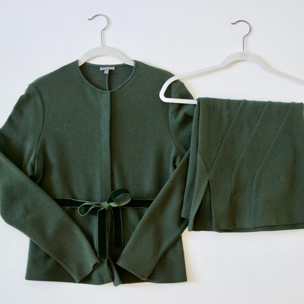 Vintage 90's Morgane Le Fay Wool Skirt + Jacket